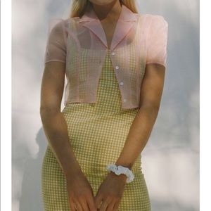 Urban outfitters yellow gingham dress